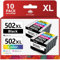 Toner Kingdom 502XL Druckerpatronen Kompatible für Epson 502 XL 502 502XL Multipack für Epson WF-2860 WF-2865 WF-2880 WF-2885 XP-5100 XP-5105 XP-5115 XP-5150 XP-5155 WF-2860DWF WF-2865DWF (10er-Pack)