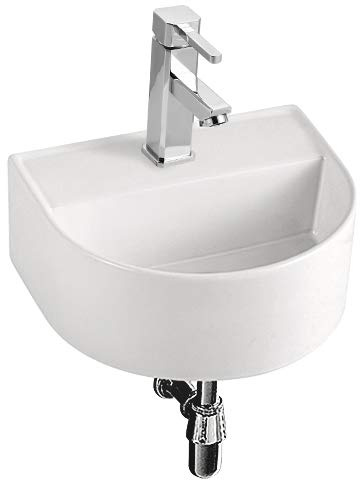Housler® Compact Small Wall Hung Bathroom Basin Sink 315mm x 280mm