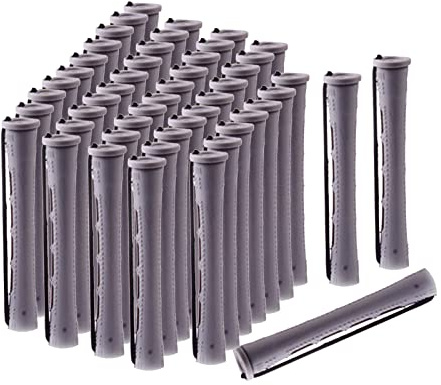 Sharplace 50 Stück Heatless Curls Band Heatless Curls, Overnight Lockenwickler Blowout Curls mit elastischem Band, Hair Perm Rods DIY Heatless Curls Overnight Curls für mittellanges Haar, 1,5 cm