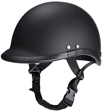 HZIH Mezzi Caschi da Moto retrò Aperto Casco Jet ECE Omologato Leggero Casco Scodella Adulti Casco Aperto Moto Portatile Casco Jet Scooter Casco Scodella per Donna E Uomo C,L=59~60CM