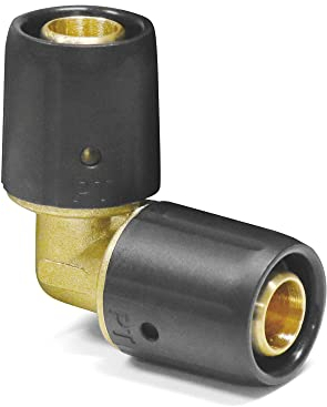 Sanpro Steckfitting 90° Winkel - Bogen für Verbundrohr - DVGW, Größe 16x2 (dvgw winkel bogen STECKFIT THPRESS), Steckfitting System SANPRO STECKFIT Fittings - Profiqualität Made in Germany