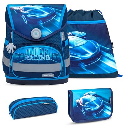 Belmil 405-41 Schulranzen Set (Racing Blue Neon)
