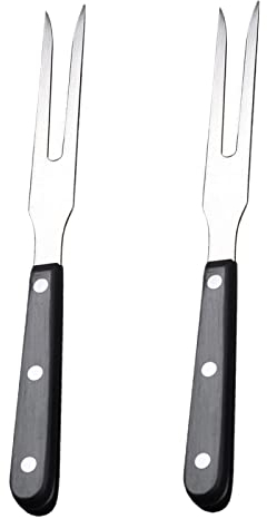 2 Pcs Carving Forks Professional Pot Forks Anti-Slip Meat Lifting Forks for BBQ Kitchen Turkey(10.43 in)