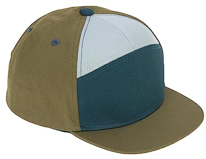 LÄSSIG Kinder Kappe Skaterkappe Cap Baumwolle größenverstellbar/Kids Skater Cap Little Gang, olive/blue/grey, 1-2 Jahre, Größe 48