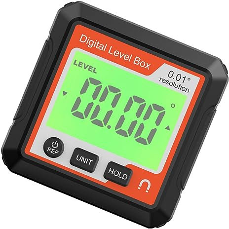 ULTECHNOVO Winkelmesser Digitaler Neigungsmesser Winkelwaage Mit Wasserwaage Für Holzbearbeitung Auto Reparatur Werkzeugmaschinen Kompaktes Design Hintergrundbeleuchtetes Lcd