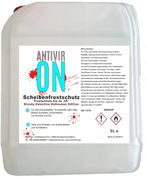 ANTIVIR ON 5L Scheibenfrostschutz Froschutzmittel Wischwasser Fertigmix Auto Scheibenwischanlage
