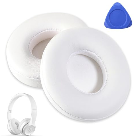 Lotbun Coussinets d'oreille pour Beats Solo 2 / Solo 3, Oreillettes de Remplacement, Coussinets de Rechange en Mousse à Mémoire de Forme, Remplacement Oreillettes