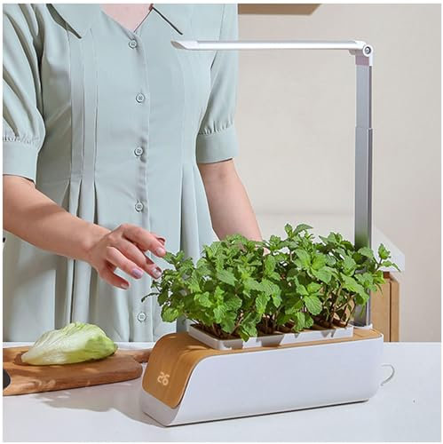 BesBet Kit Cultivo Hidroponico, Lampara Led Para Plantas Luz Azul Roja, Control De Chip Inteligente, Invernaderos Huerto, Para Adornar Verduras Y Frutas