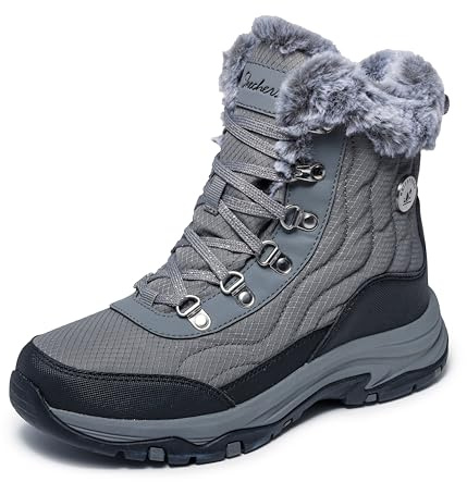Skechers Trego-Stormie ankelstövlar för kvinnor, Mörkgrå, 36 EU