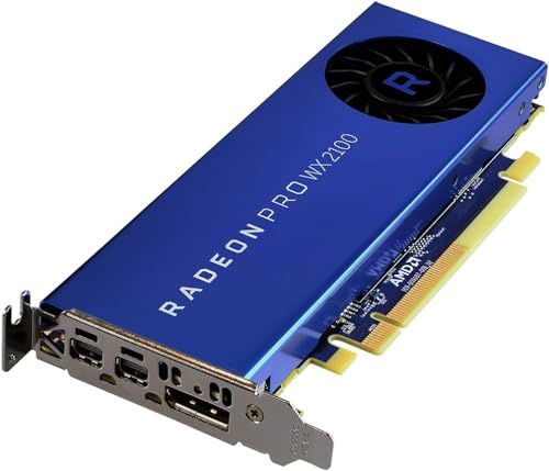 AMD Radeon Pro WX2100 2GB Graphics Card - Single Slot, Low Profile, 512 Cores, GDDR5, 64Bit, 35W, PCI Express 3.0 x16 with High & Low Profile Brackets (Renewed)