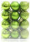 Lot de 24 boules de Noël incassables de 30 mm à suspendre pour sapin de Noël, fêtes, mariage, décoration de fête - Vert