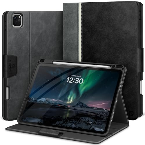KingBlanc Hülle für iPad Pro 11 Zoll M5 2025/M4 2024 Schwarz