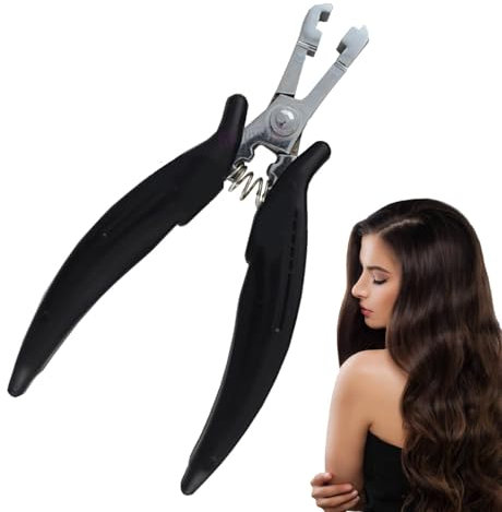 Fellflying Hair Pliers | Professional Hair Extension Pliers | Hair Pliers for Hair Remove Ring Loop | Women Portable 6mm Hair Extension Pliers for Men Adults Friends Beautician