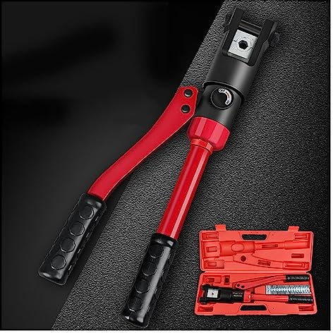 Crimpadora Hidráulica, Alicates hidráulicos de electricista, alicates de prensado hidráulico de Cable Manual, herramienta de prensado de punta de aluminio de cobre de terminal multifuncional Crimpador