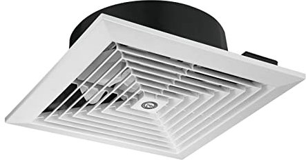 ZJSZJS Bathroom Exhaust Fan Ceiling Exhaust Fan Bathroom Kitchen Ceiling 5-blade Ventilating Fan 8 10 12 In-line Silent Ventilation Exhaust Fan, White Bathroom Fan(10 inches)