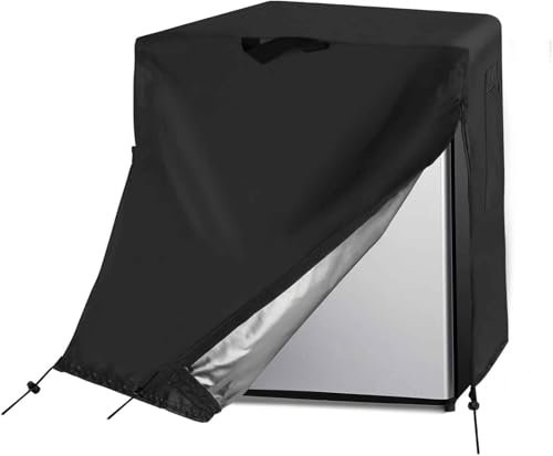 Housse de Réfrigérateur Mini Congélateur, Schutzhülle Imperméable Anti-Poussière pour Frigo à Boissons, Verkleidung Résistante pour Congélateur Vertical Extérieur