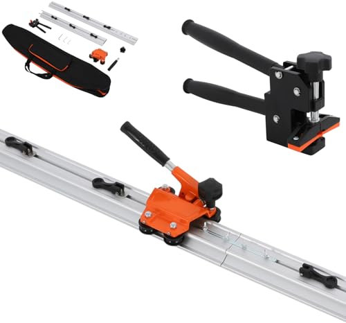 Tagliapiastrelle professionale da 150 cm, con manico ergonomico e ruote in carburo di tungsteno per taglio di precisione di piastrelle e granito, adatto per spessore da 0,6 cm a 1,2 cm