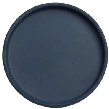 LICONG-2020 Plato de Flores Bandeja de Goteo Redonda y Sencilla for palets, platillo de cerámica for macetas de Interior y Exterior. Jardinera(Navy Blue,XS)