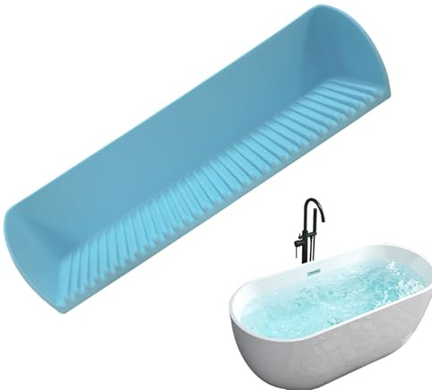 Guardia Splash Per Vasca Da Bagnoo - Barriera All'acqua Silicone Per Vasche | Protettore Per Bordo Per Non Slip, Porta Vassoio Giocattolo Da Per Bambini Impermeabile, Tappo Di Fuoriuscita D
