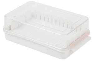 Mantequillera,Butter Dish 2 tapas de plástico for guardar mantequilla, bandejas queso y utensilios cocina