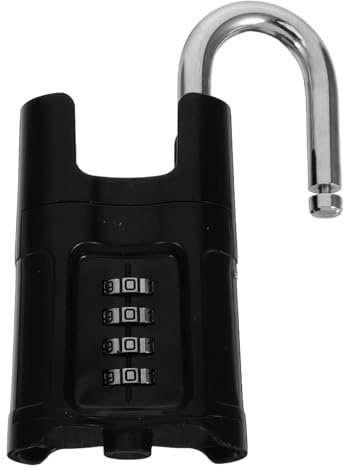 Kisangel Cadenas à Combinaison Extérieur Étanche à 4 Chiffres Réinitialisable en Alliage de Zinc Robuste pour Porte de Garage, Abri de Jardin, Boîte à Outils et Portail, Résistance