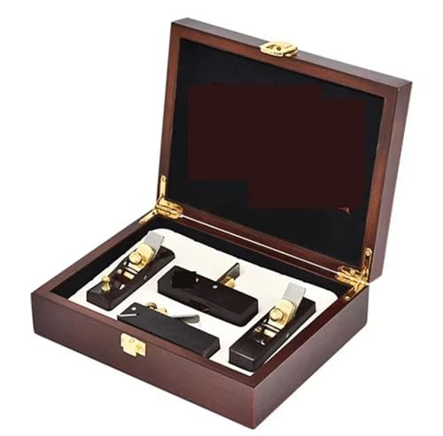 Pialla elettrica, 4 pezzi di pialla for la lavorazione del legno, set di pialla a mano in legno di ebano, confezione regalo, pialla for la lavorazione del legno ...