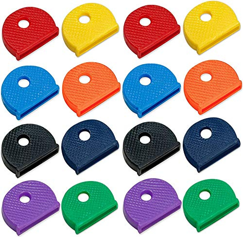Lucky Line Medium Key Identifier Caps, Standard Size, Assorted Colors, 200 Pack (16500)