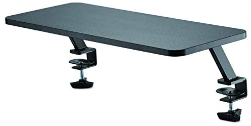 StarTech.com Soporte Elevador de Monitor - Riser - Estante de Sobremesa de Tipo Mordaza - Extra Ancho de 65cm - para Monitores de hasta 34 Pulgadas - Negro (MNRISERCLMP)