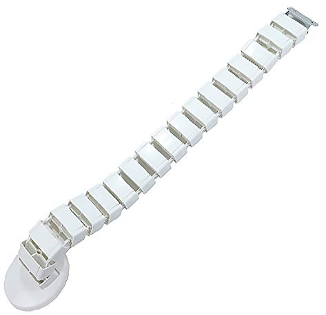 130x6.8x3.5cm Cable Management Spine Flexible Cable Organiser Cable Cover Protector for Under-Desk Cable Management in White, Square