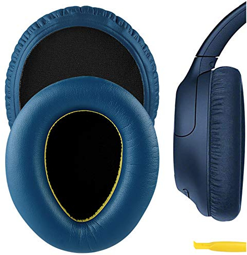 Geekria Replacement Ear Pads Compatible with Sony WH-CH700N, WH-CH710N, WH-CH720N Headphones, Ear Cushions with Video Guide (Blue)