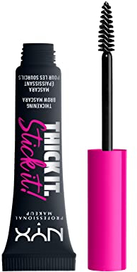 NYX Professional Makeup Thick It. Stick It! Mascara per Sopracciglia, Colora e Infoltisce per 16H di Durata, Black