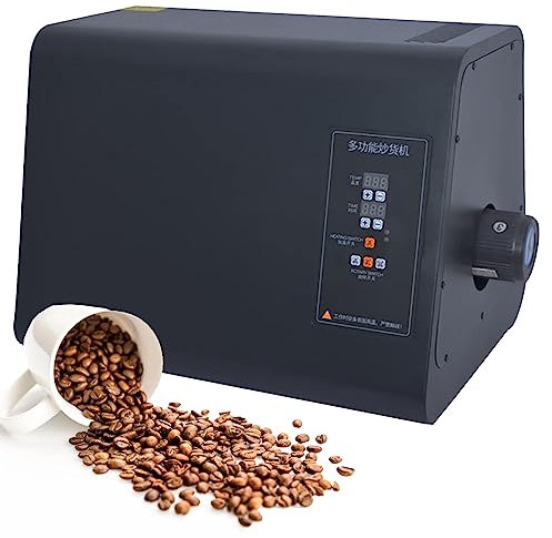 XDLYWUZIQ Electric Coffee Bean Roasting Machine, Commercial Coffee Roaster with Timer Household Coffee Bean Roaster Machine 50-300℃ Temperature Adjustable for Home/Restaurant