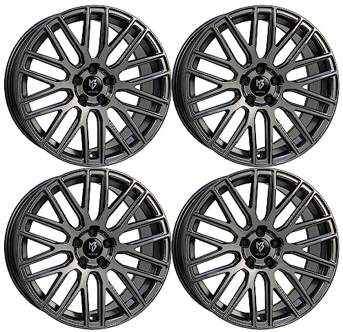 4x MB Design Felgen KV4 8.5Jx18 ET45 5x120 Mattgrau kompatibel mit VW Amarok T5 T6.1 T6 Touareg