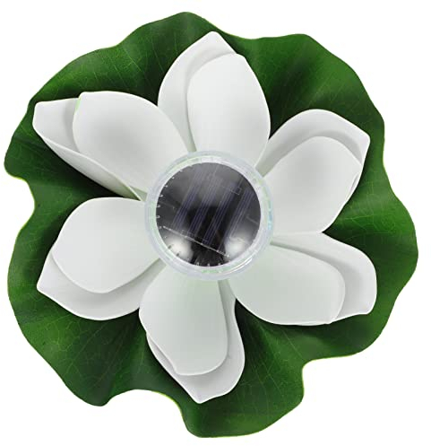 Yardenfun Lotusblüte Solarleuchte Für Pool Und Teich Lotusblumenlampe Lotusförmige Lampe Garten Dekor Landschaftsblumenlampe Lotusblumenlicht-dekor Lotusblumenlicht Schmücken Lotusblumenlich