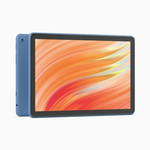 Certified Refurbished Amazon Fire HD 10 tablet, built for relaxation, 10.1 vibrant Full HD screen, octa-core processor, 3 GB RAM, up to 13-h battery life, (2023 release), 32 GB, Ocean, with adverts