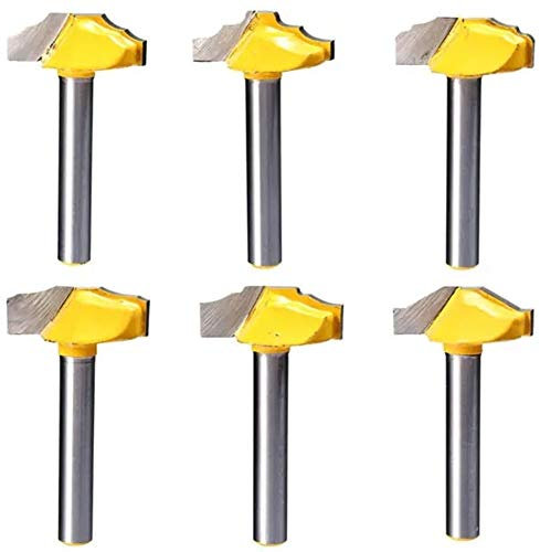 Fasenfräser-Werkzeug, Fasenschneider, Holzmühle, Schnitzerei, Holzbearbeitungswerkzeug, 6-teiliges CNC-Rillengravur-Fräser-Fräser-Bit-Set