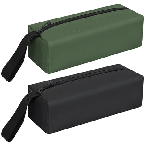 Coptiner 2 Stück Kleine Tragbare Werkzeugtasche,Robuste Kleine Segeltuch Werkzeugtasche,multifunktionale kleine Werkzeugtasche mit Aufhängeband,werkzeugtasche klein wasserdicht Reißverschluss