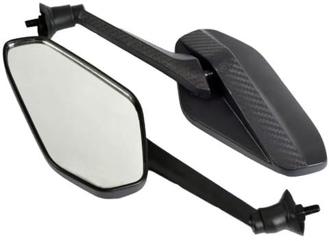 Motorrad Rückseitenspiege Motorradspiegel 8mm Schraube 2 Teile/para Schwarz Seitenspiegel Motorradzubehör Moto Rückspiegel Motorradspiegel Motorrad Seitenspiegel