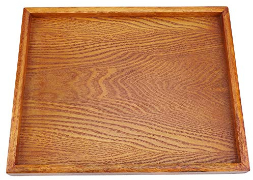 Bandeja de té Rectangular de Madera, de Mesa para Servir, Bandeja de té Tangular, Bandeja para Refrigerios de Frutas y café, Ampliamente Utilizada en Restaurantes (30 * 24cm)