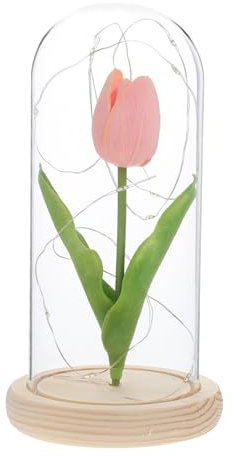 VOSAREA Decorative Led Light Dome Romantic Faux Craft for Home Desk Decor Unique Function for Giving and Indoor Ambiance