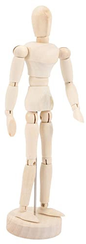 jojofuny Holzfigur Beweglich Künstlerpuppe Mit Flexiblen Gelenken Abnehmbar Zum Zeichnen Malen DIY-deko Für Erwachsene Und Junge Mädchen Langlebiges Holzmodell Für Kreative Skizzen