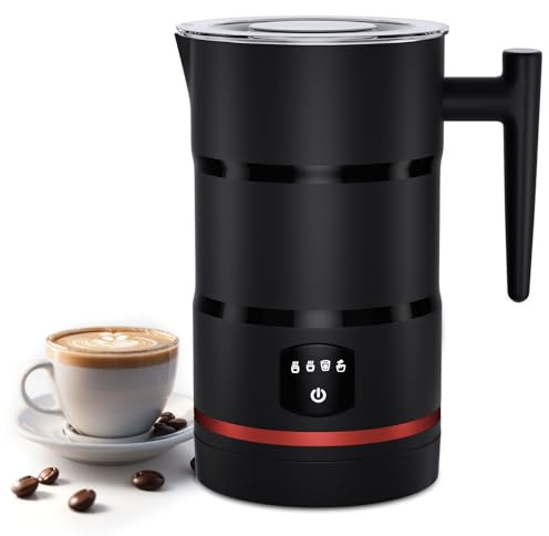 Milk Frother, Milk Frother Electric, Coffee Frother, Frother, Milk Steamer, Hot Chocolate Maker, Milk frothers, Velvetiser (Black)