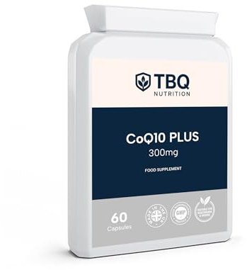 CoQ10 Plus 300mg + Vitamin B1 – 60 Capsules (2 Months Supply) | Ubiquinone with Thiamine | Supports Energy, Heart Function & Normal Nervous System | Premium UK-Made