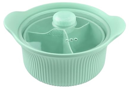Duqulle Vaporera De Microondas Para Verduras - Olla De Silicona Alimenticio - Cuenco Vaporera De Verduras Para Microondas | Para Accesorios De Cocina Del Hogar Comida Para Bebés Fideos Pasta Sopa