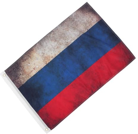 DIYEAH Drapeau Russe Vintage en Polyester Résistant 2x3 Pieds pour Décoration Extérieure Jardin Bateau Maison, Bannière Colorée pour Fêtes Nationales et Événements Sportifs