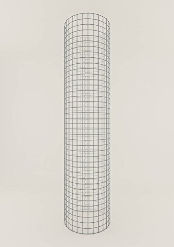 Säule Steinkorb-Gabione rund, Maschenweite 5 x 5 cm, Höhe 160 cm, Spiralverschluss, galvanisch verzinkt (47 cm Durchmesser)