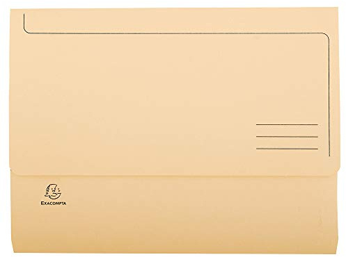 Exacompta 46774E dokumentmapp (manilapappon, låshylsa, Jura 220 g, DIN A4) 50-pack lax