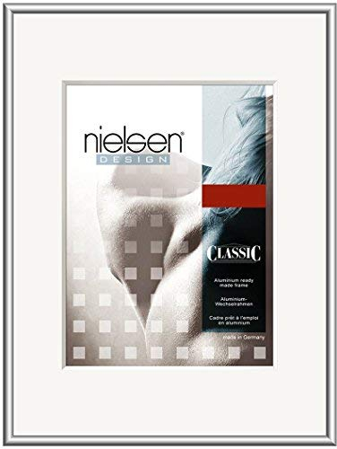 Bilderrahmen von Nielsen Alurahmen Classic 50x70 Silber - Normalglas