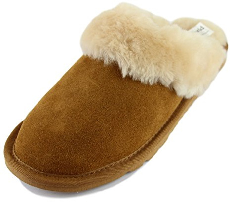 Ladies Sheepskin Slipper Mule - Ladies Backless Slippers (6)