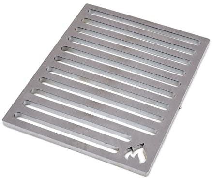 Grillrost.com Das Original Ofenrost 18,5x24cm aus massivem Stahl - langlebiger als Gussroste - für Öfen und Kamine